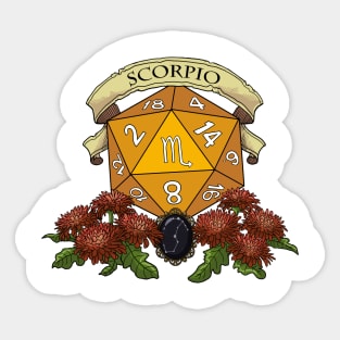 Dice Scorpio Sticker